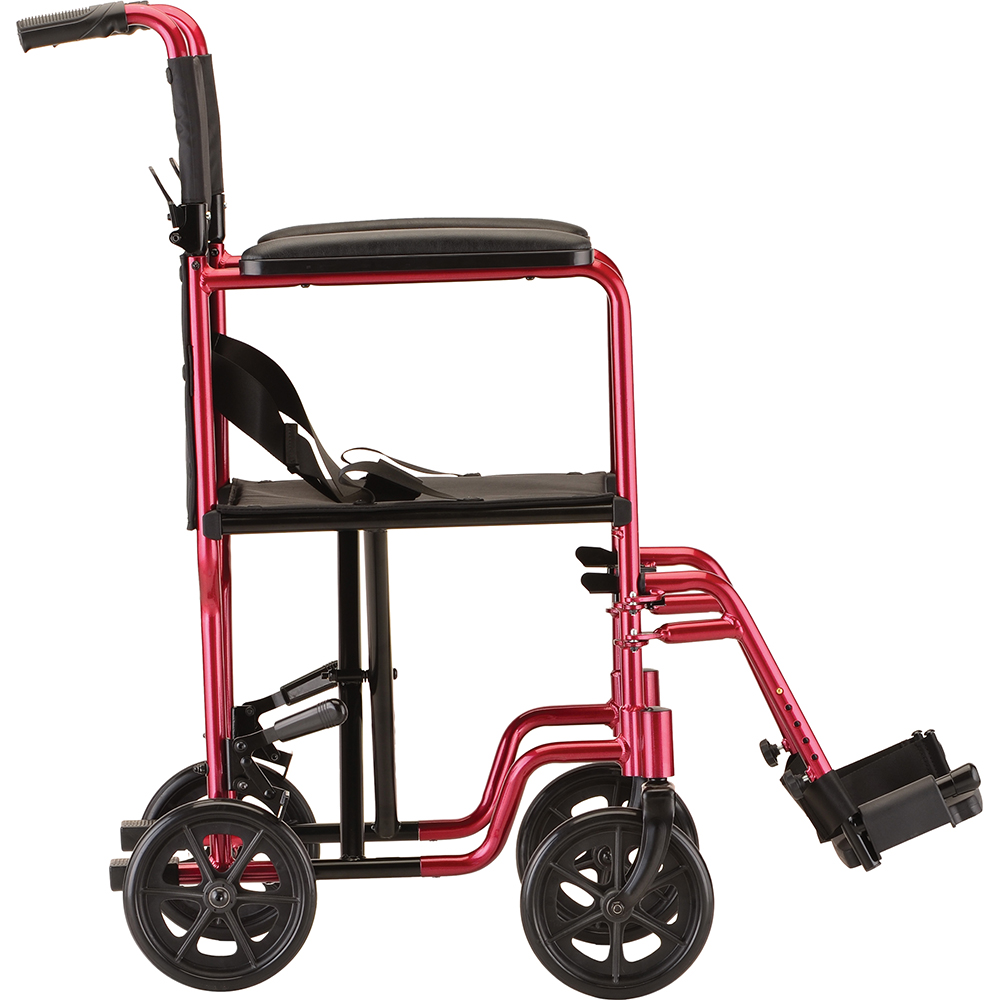 Aluminum Transport Chair SIDE VIEW